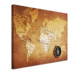 Canvas print World map Framed canvas View 4