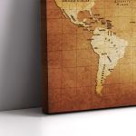 Canvas print World map Framed canvas View 5