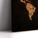 Canvas print World map grunge Framed canvas View 5