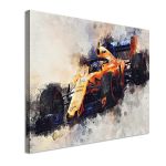 Πίνακας σε καμβά Alonso in F1 Καμβάς τελαρωμένος Όψη 4