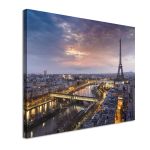 Πίνακας σε καμβά Παρίσι Paris panorama Καμβάς τελαρωμένος Όψη 4