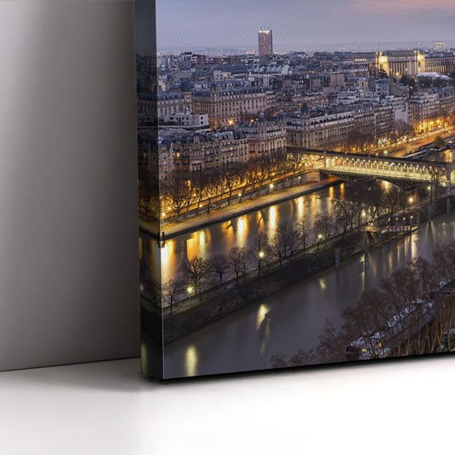 Canvas print Paris Paris panorama Framed canvas View 5