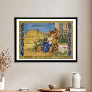 Vintage poster MINERVA CIGARETTES  Poster with black frame View 1