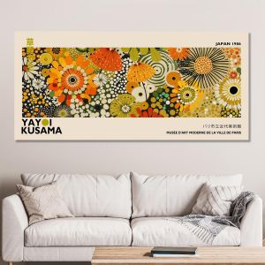 Canvas print A field of flowers VI reart (original YAYOI Kusama) Framed canvas View 1 2