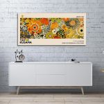 Πίνακας ζωγραφικής A field of flowers IV reart (original YAYOI Kusama) πανοραμικός Καμβάς τελαρωμένος Όψη 4