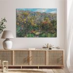 Πίνακας ζωγραφικής Landscape with mimosas Renoir A. Καμβάς τελαρωμένος Όψη 2