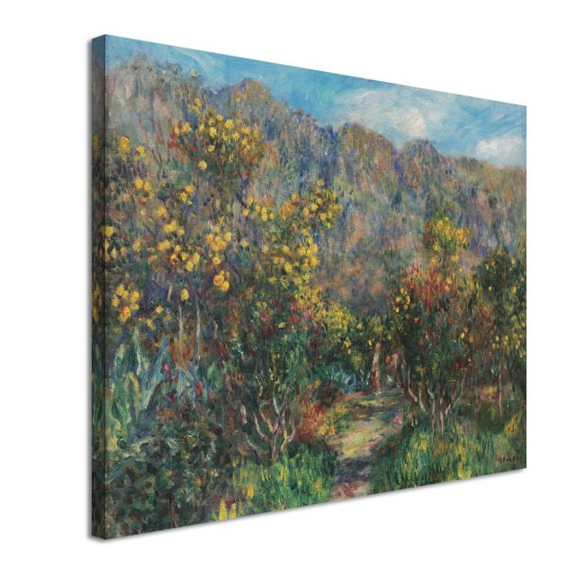 Canvas print Landscape with mimosas Renoir A. Framed canvas View 4