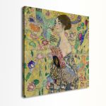 Canvas print Lady with a fan Klimt G Framed canvas View 5