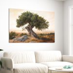 Canvas print Olive tree in the plain Framed canvas View 3
