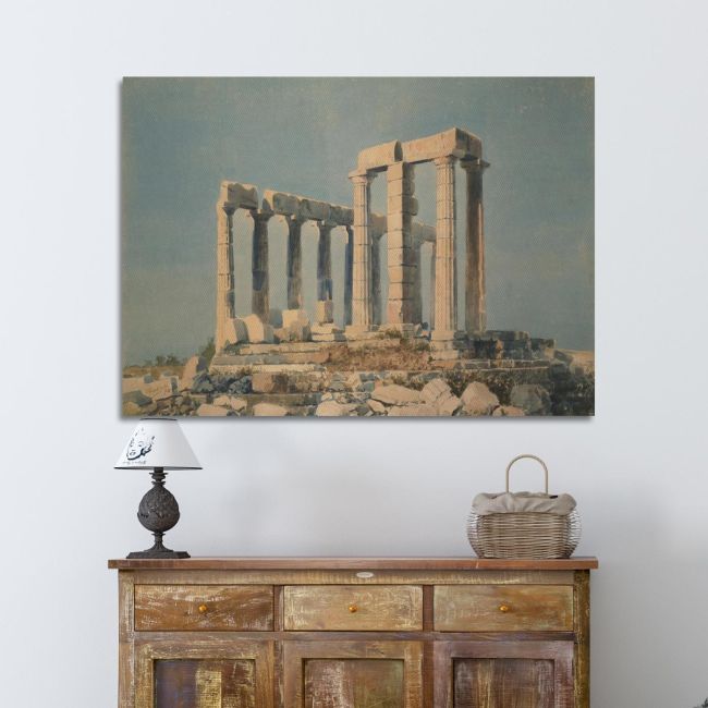 Canvas print The temple at Sounio Prosalentis Emilios Framed canvas View 1