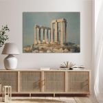 Canvas print The temple at Sounio Prosalentis Emilios Framed canvas View 2