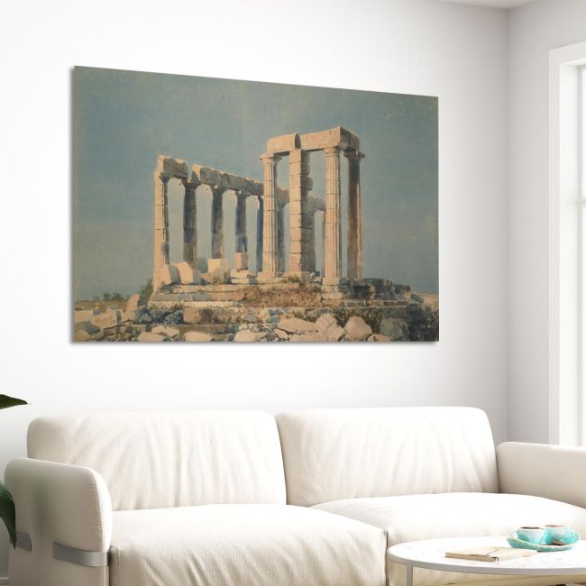 Canvas print The temple at Sounio Prosalentis Emilios Framed canvas View 3