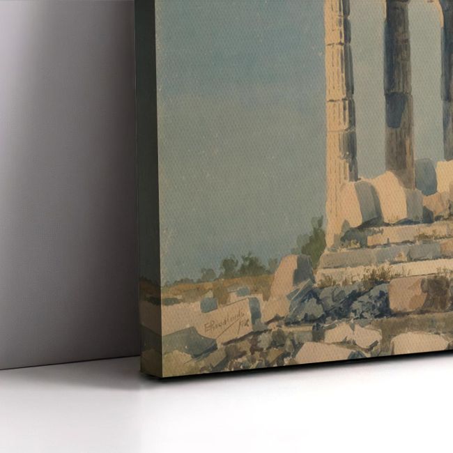Canvas print The temple at Sounio Prosalentis Emilios Framed canvas View 5