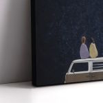 Canvas print Under the full moon Framed canvas View 5