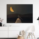 Canvas print Under the half moon Framed canvas View 1