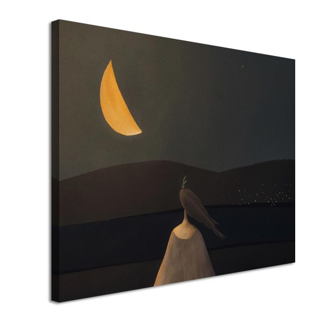 Canvas print Under the half moon Framed canvas View 4