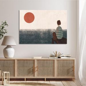 Canvas print Gazing the horizon Framed canvas View 1 2