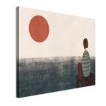 Πίνακας σε καμβά Gazing the horizon Καμβάς τελαρωμένος Όψη 4