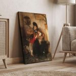 Canvas print Grandfather and grandchildren Gyzis N. Framed canvas View 4