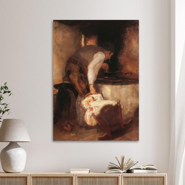 Canvas print Grandfather and grandson Gyzis N. Framed canvas View 1