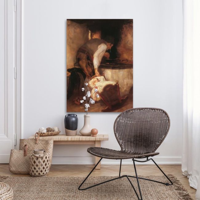 Canvas print Grandfather and grandson Gyzis N. Framed canvas View 3