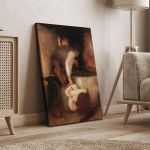 Canvas print Grandfather and grandson Gyzis N. Framed canvas View 4