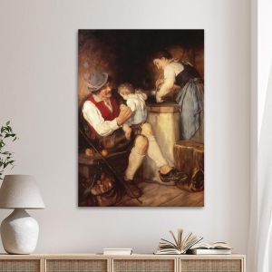 Canvas print The joy of parents Gyzis N. Framed canvas View 1