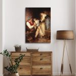 Canvas print The joy of parents Gyzis N. Framed canvas View 2