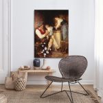 Canvas print The joy of parents Gyzis N. Framed canvas View 3
