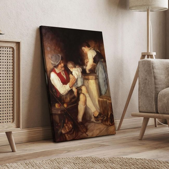 Canvas print The joy of parents Gyzis N. Framed canvas View 4