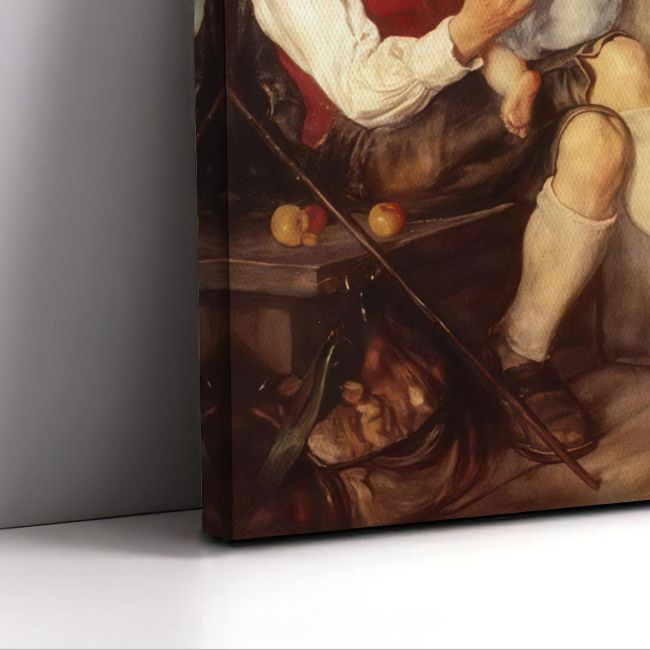 Πίνακας ζωγραφικής Η χαρά των γονέων Γύζης Ν. Καμβάς τελαρωμένος Όψη 5