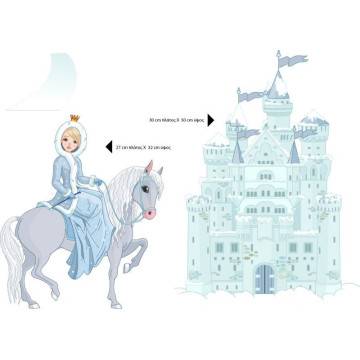 Wall stickers Princess horse and castle 2