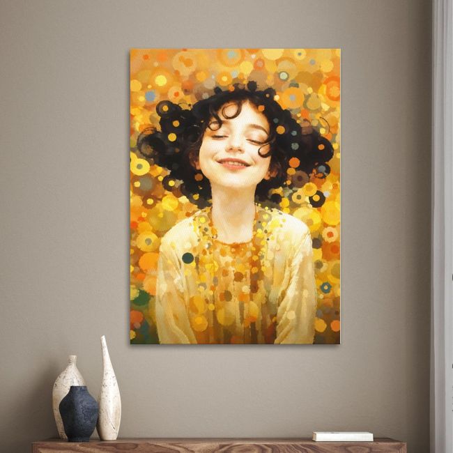 Canvas print Happy face beautiful smile Framed canvas View 1