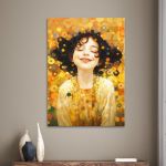 Canvas print Happy face beautiful smile Framed canvas View 1