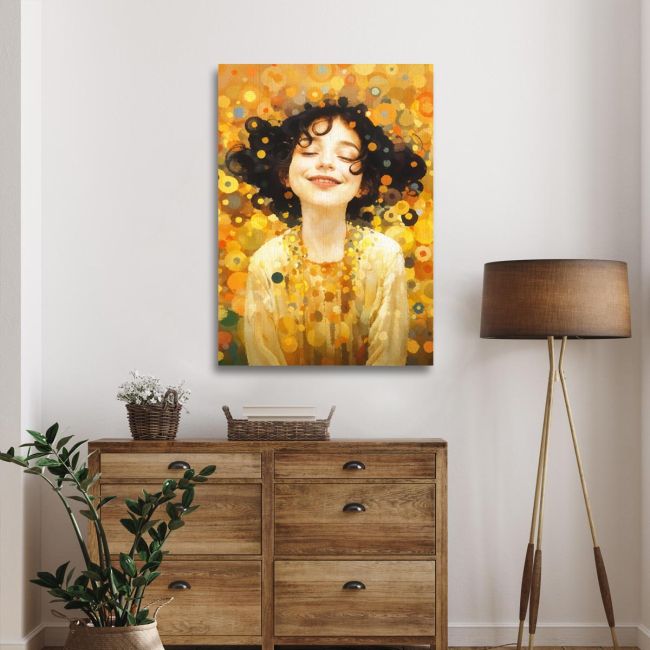 Canvas print Happy face beautiful smile Framed canvas View 2