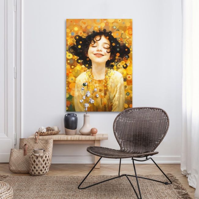 Canvas print Happy face beautiful smile Framed canvas View 3