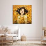 Canvas print Happy face beautiful smile square Framed canvas View 4