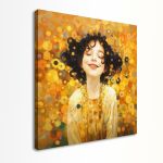 Canvas print Happy face beautiful smile square Framed canvas View 5