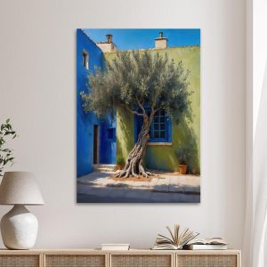 Canvas print Olive tree in the courtyard Framed canvas View 1