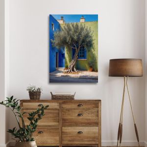 Canvas print Olive tree in the courtyard Framed canvas View 1 2