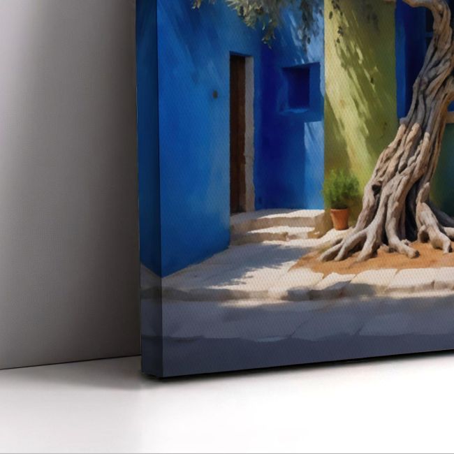 Canvas print Olive tree in the courtyard Framed canvas View 5