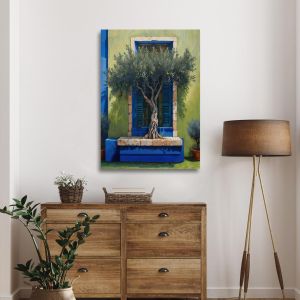 Canvas print Olive tree in the courtyard I Framed canvas View 1 2