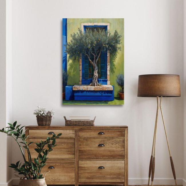 Canvas print Olive tree in the courtyard I Framed canvas View 2