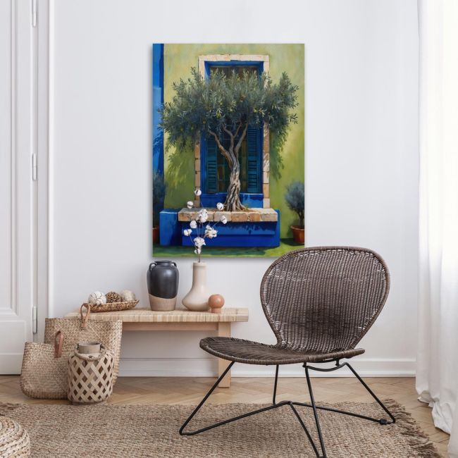 Canvas print Olive tree in the courtyard I Framed canvas View 3