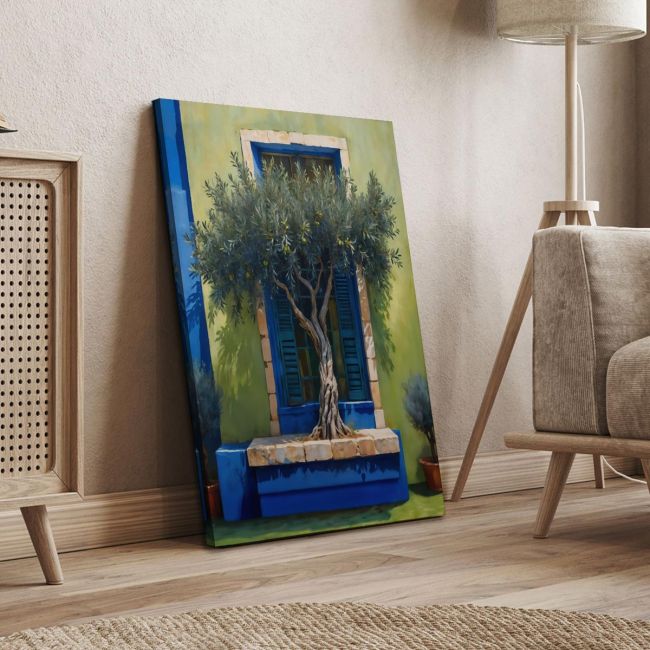 Canvas print Olive tree in the courtyard I Framed canvas View 4