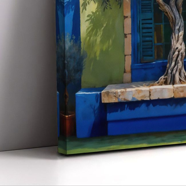 Canvas print Olive tree in the courtyard I Framed canvas View 5