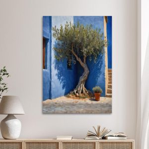 Canvas print Olive tree in the courtyard II Framed canvas View 1