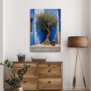 Canvas print Olive tree in the courtyard II Framed canvas View 1 2