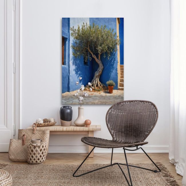 Canvas print Olive tree in the courtyard II Framed canvas View 3