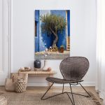 Canvas print Olive tree in the courtyard II Framed canvas View 3